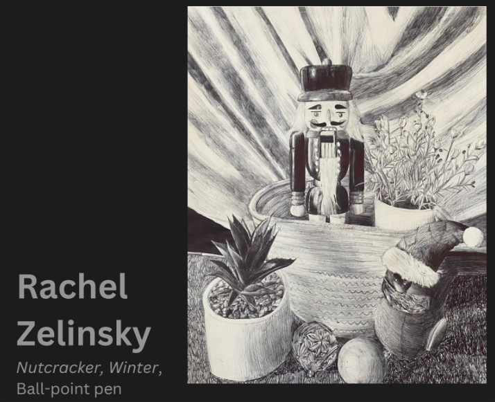 Rachel Zelinsky, Nutcracker, Winter, Ball-point Pen