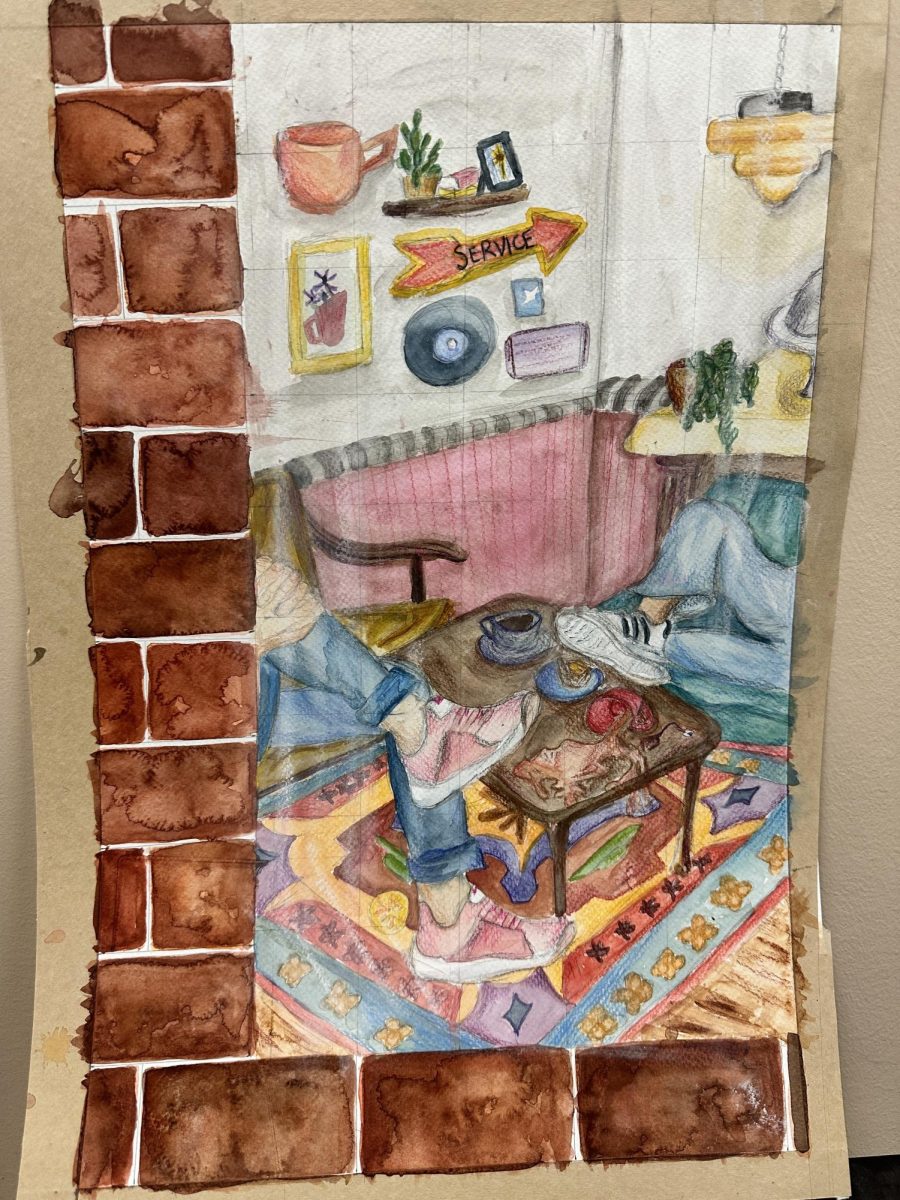 Allie Geduldig, Senior, AP 2D Art & Design, Watercolor and colored pencil