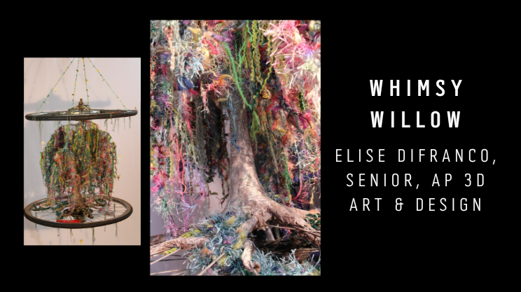 Elise DiFranco, Senior, Whimsy WIllow, AP 3D Art and Design