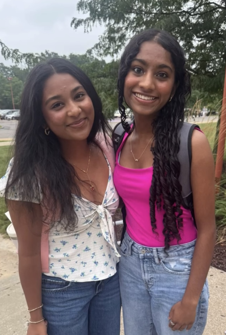 Seniors _________ and Nakshatra Mohan on August 20. (Kevin Jakub)